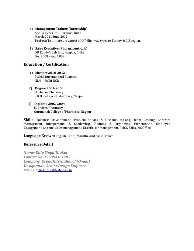 fmcg resumes