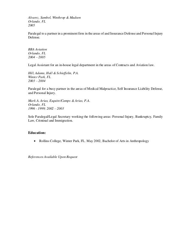 litigation paralegal resume