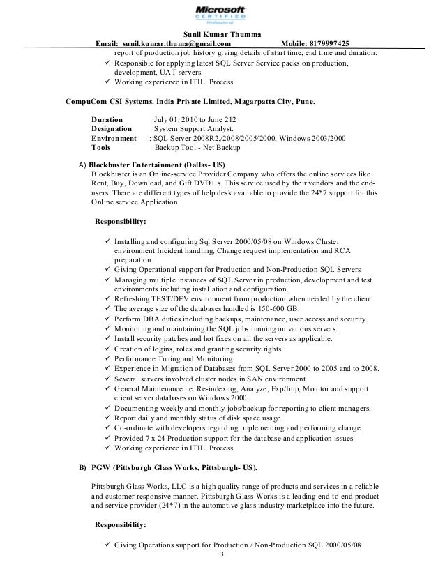 3 oracle database administrator sample resume financial sap security resumes with sle sql server - Sample Resume For Sql Server Dba 3 oracle database administrator sample resume financial sap security resumes with sle sql server - Sample Resume For Sql Server Dba