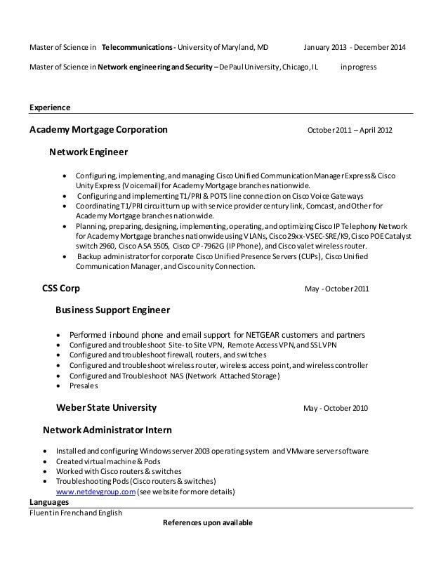 Depaul Experience Resume Depaul Experience Resume