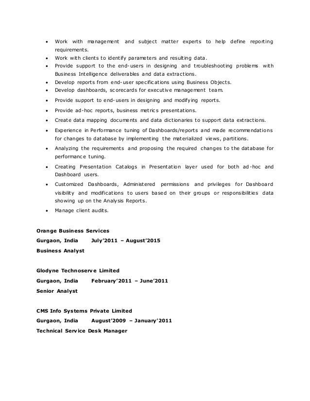 Tableau Years Experience Resume Tableau Years Experience Resume