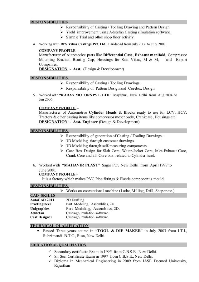 resume for design and development foundry case manager sample resume