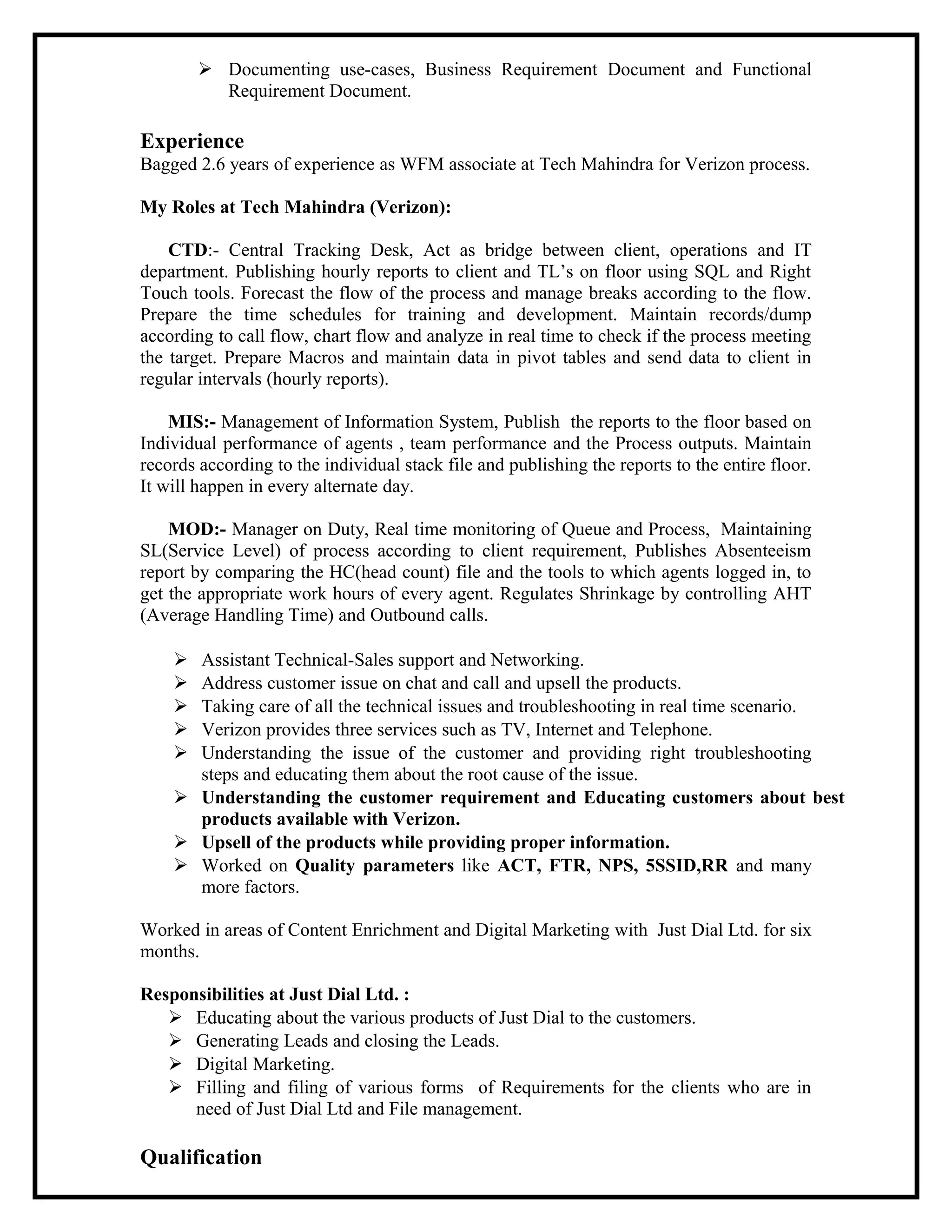 Resume pdf