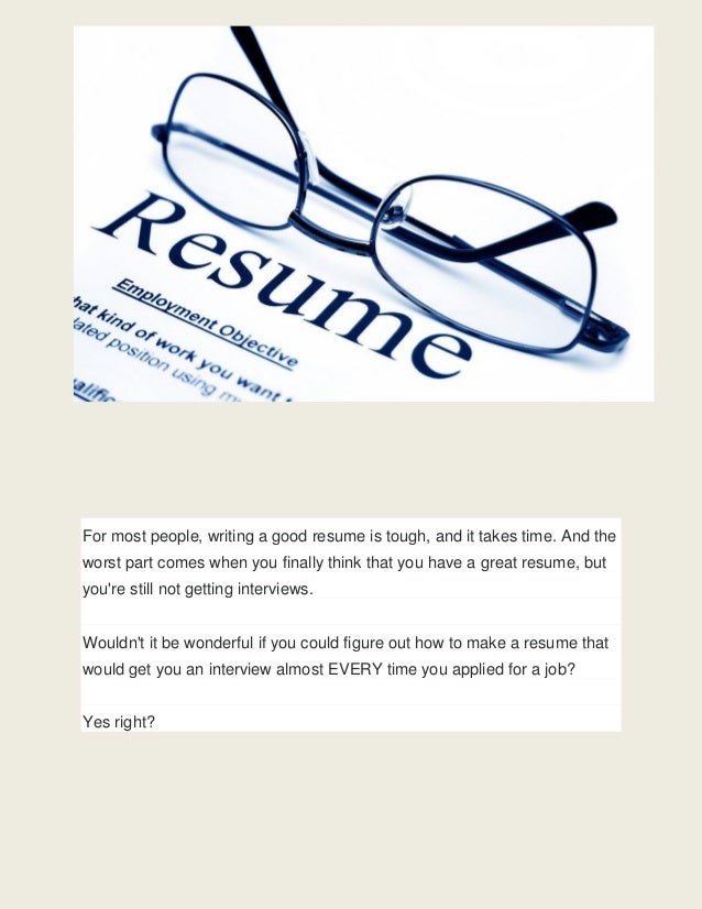 how to build a job winning resume