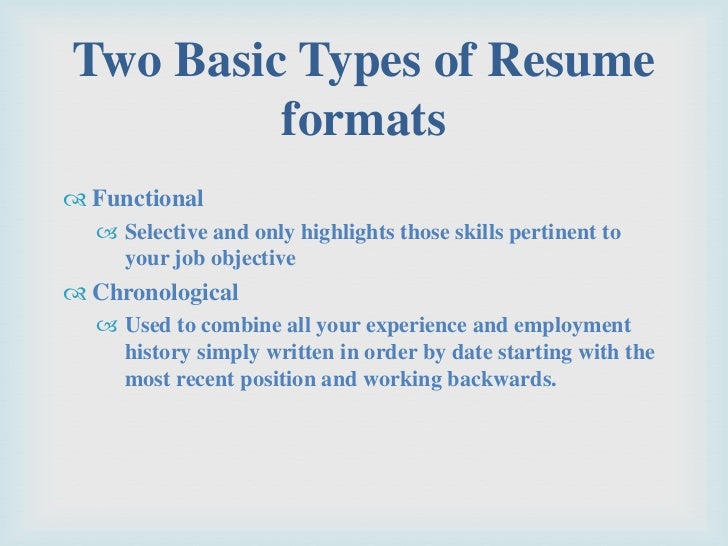 difference between resumes