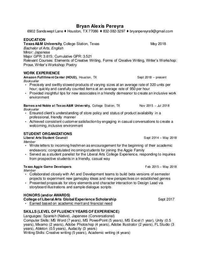 Resume Bryan Alexis Pereyra