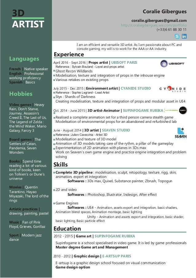 resume coralie gibergues eng 07 2016