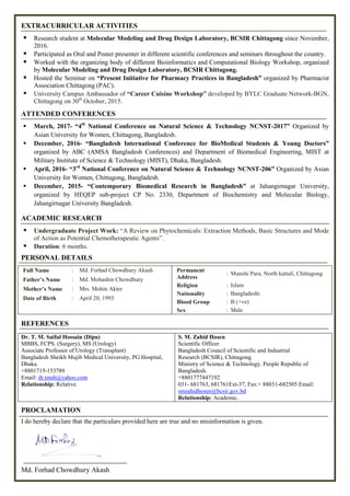 MD. Forhad Chowdhury Akash_Uploaded_CV | PDF