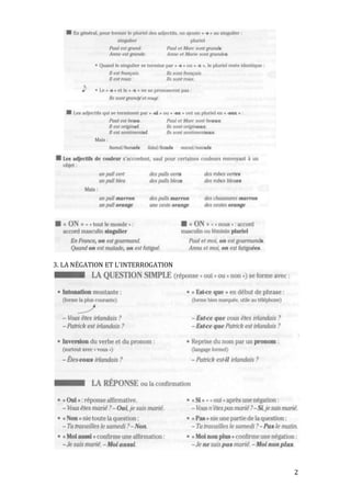 2
3. LA NÉGATION ET L’INTERROGATION
 