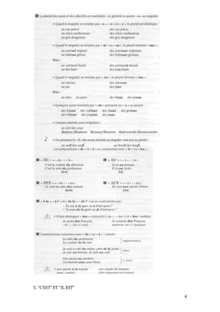 4
5. “C’EST” ET “IL EST”
 