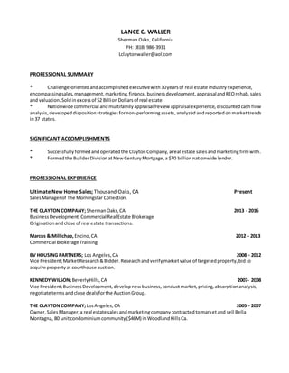 Resume lance waller revised-7-13 | DOCX