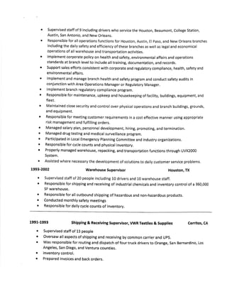 Resume letters