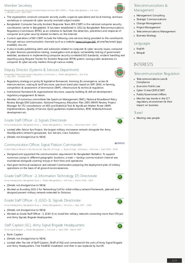 response to resume
