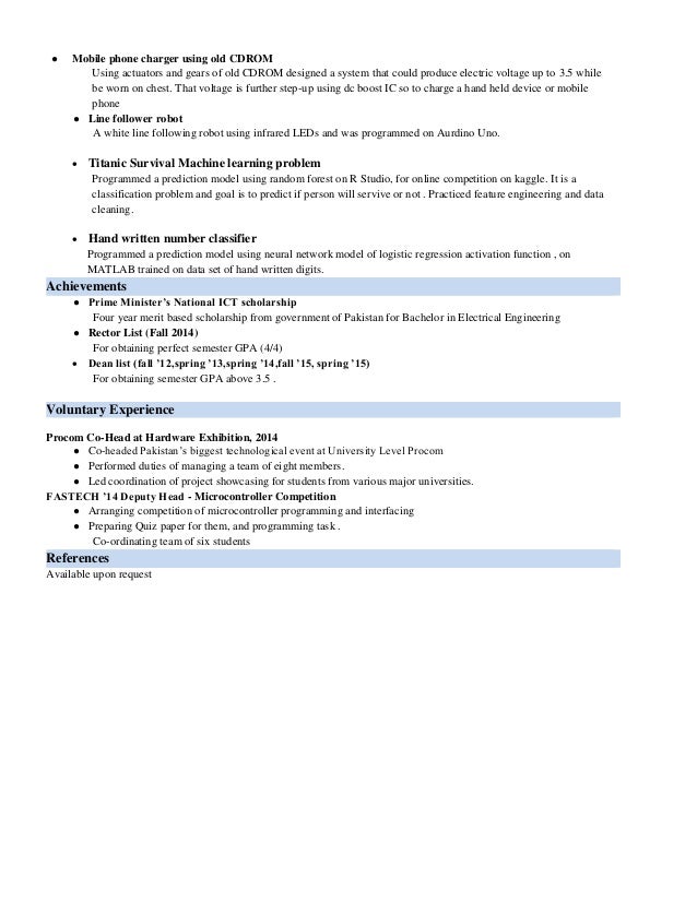 resume