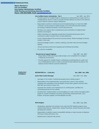 My Resume - mainor ramirez | PDF