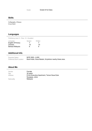 Resume mary | PDF