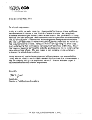 Resume   Nancy C Way