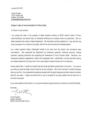 Resume   Nancy C Way