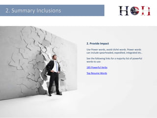 How to Write a Powerful Summary - How To Write A Powerful Summary For Your Resume 5 320 