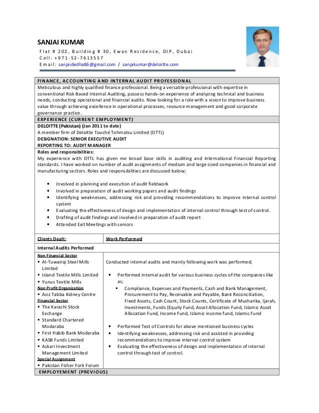 resume sanjai kumar