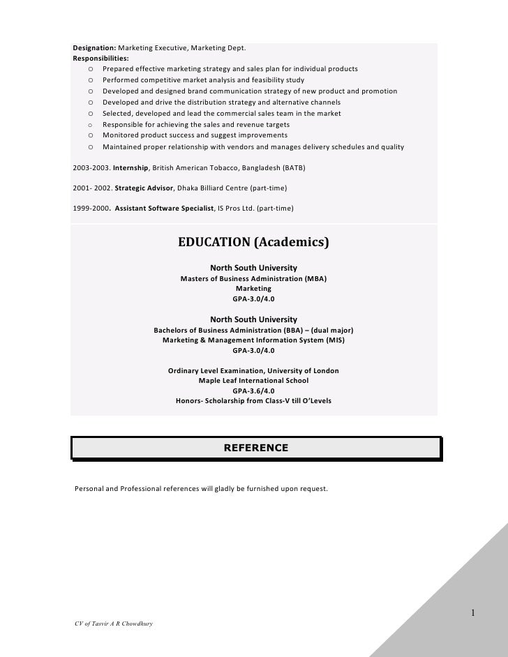 what does designation mean on a resume