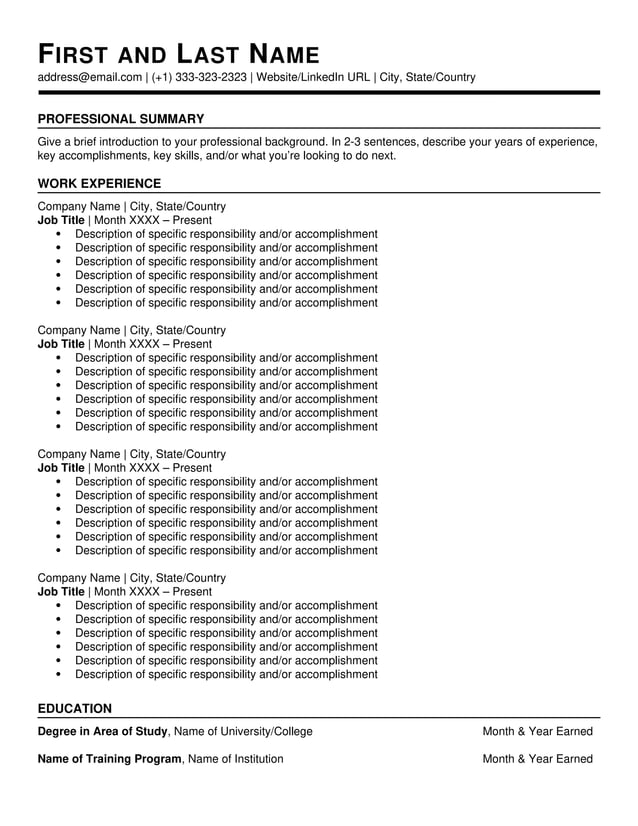Construction civil forman resume - Construction Civil Forman Resume Template Chronological 1 638