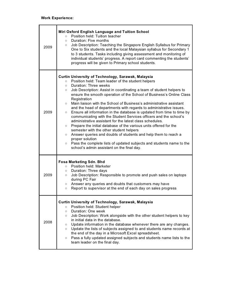 english teacher job description