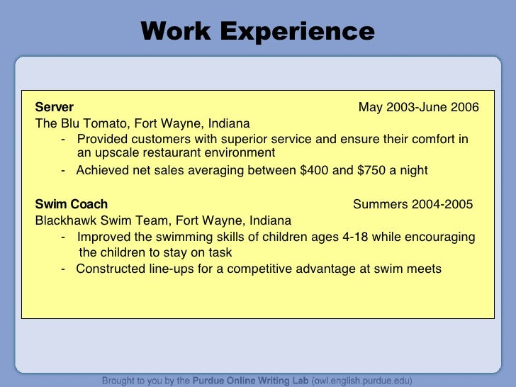 Resume Writing