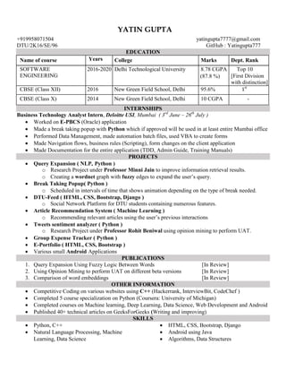 Resume | PDF | Free Download