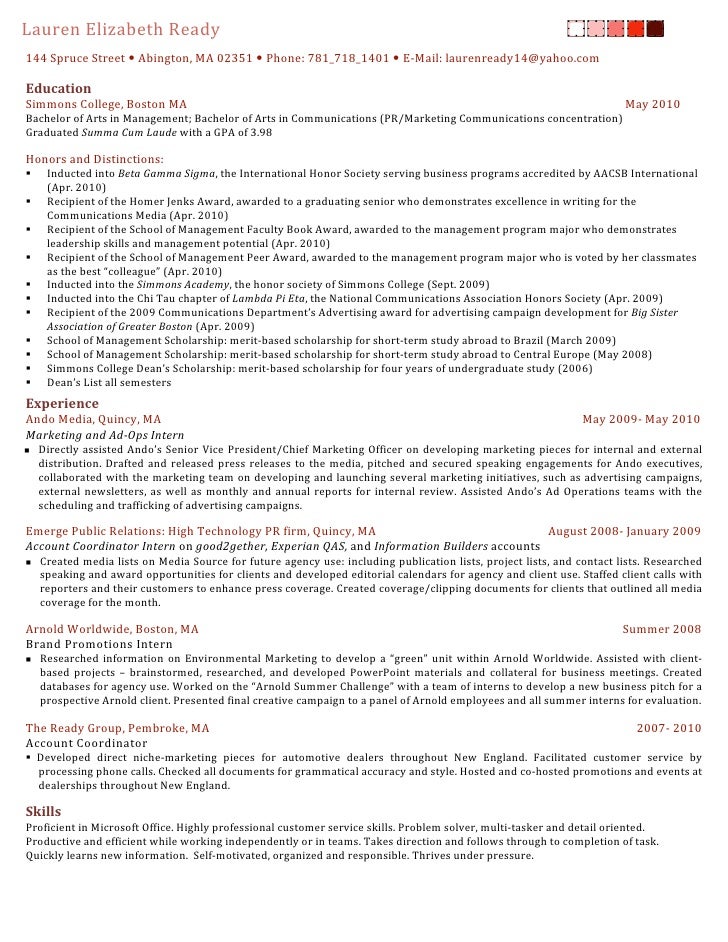 ready resume 2010 ready resume