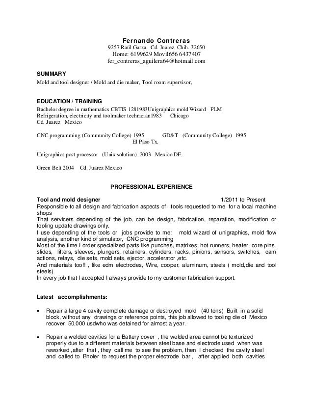 tool and die maker resume exles resume for tool and die maker resume ideas tool and die maker resume exles resume for tool and die maker resume ideas