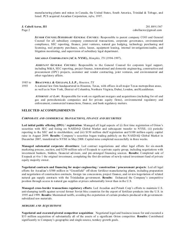 Sec reporting and houston and resume