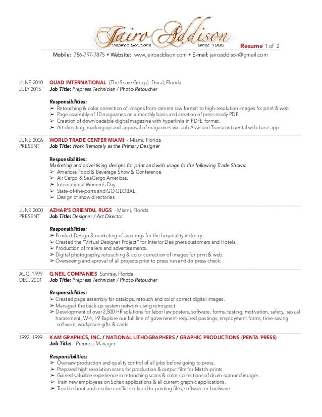 color in resume
