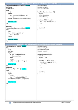 Comprehensive Guide to Algorithmique et Programmation en C with ...