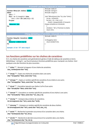 Comprehensive Guide to Algorithmique et Programmation en C with ...