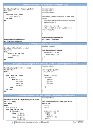 Comprehensive Guide to Algorithmique et Programmation en C with ...