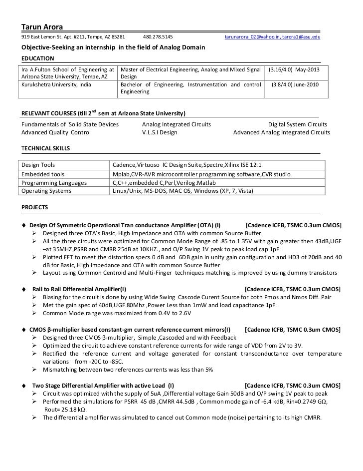 electrical design engineer resumes