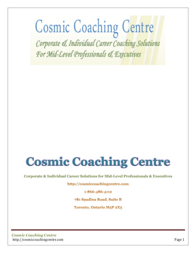 resume coaching services