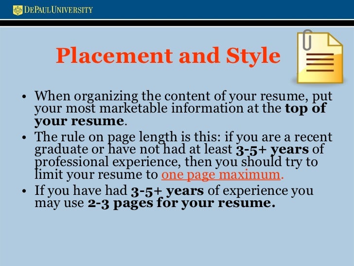 resume workshop presentation