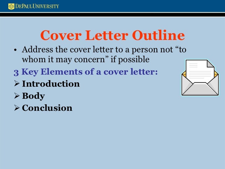 cover letter elements