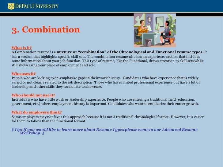 three types of resumes