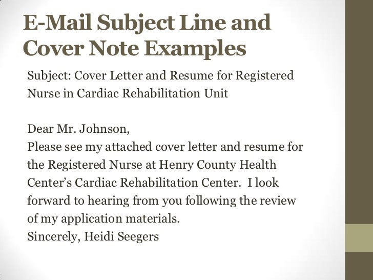 What to put in email when sending resume