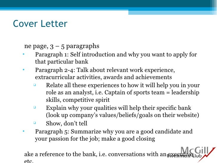 cover letter one page