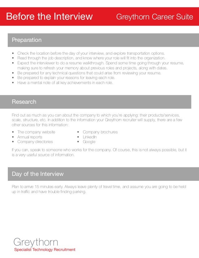 resume and interview tips