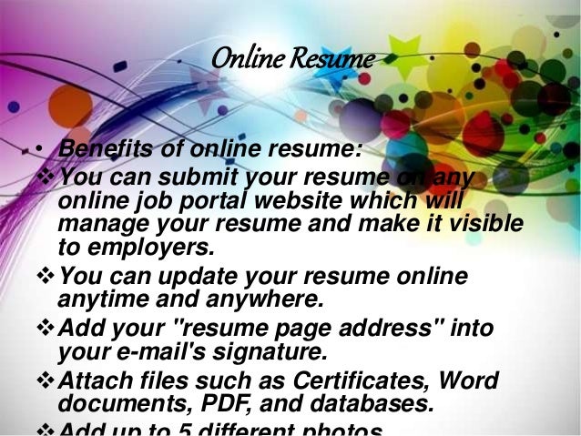 online resumes for employers