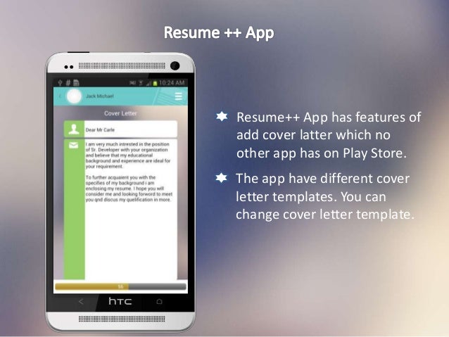resume a resume developer android app amazing features