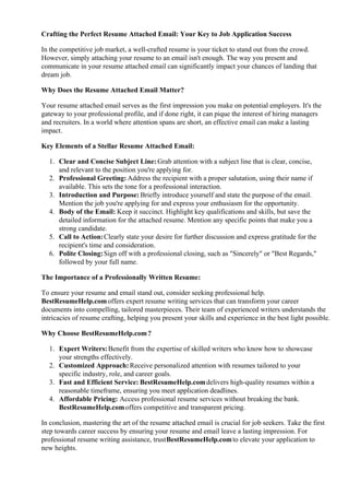 Resume Attached Email PDF - Resume Attached Email 1 320 