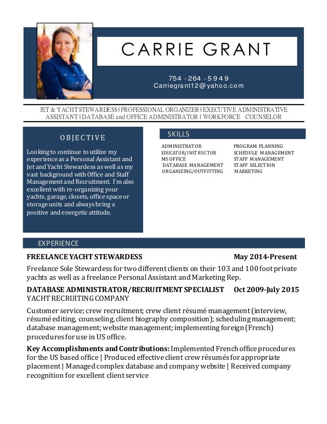 carrie grant resume