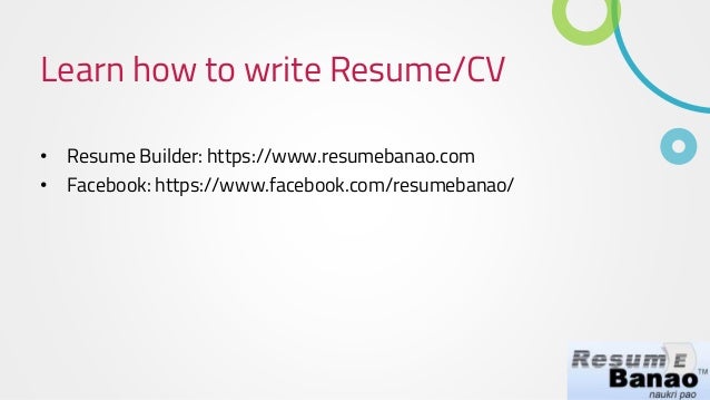 how to write a resume free