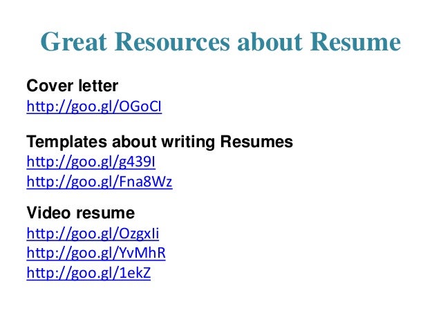 resume branding